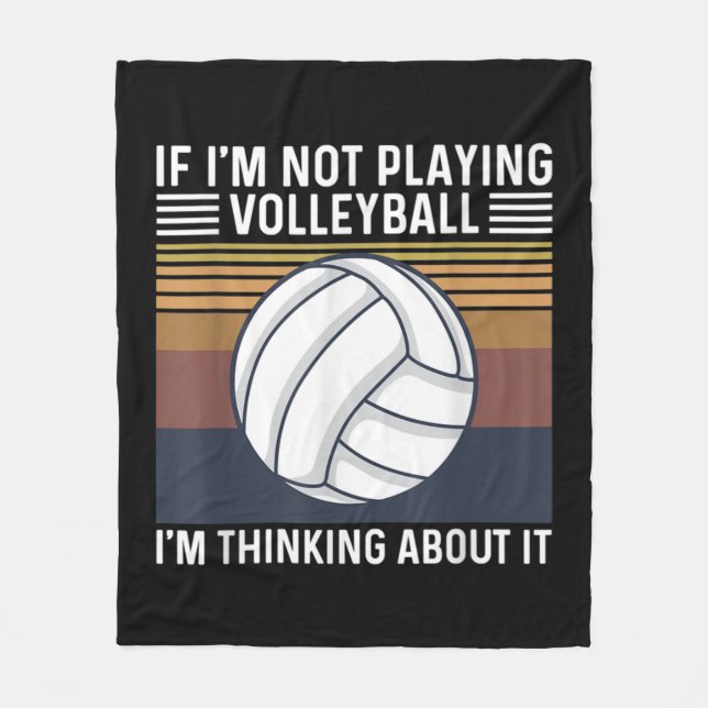 Volleyball Quote for a Volleyball Player  Fleece Blanket (Front)