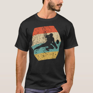Volleyball Retro Distressed Hexagon T-Shirt