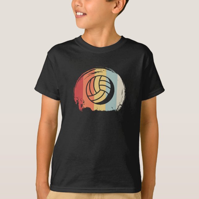 Volleyball Retro T-Shirt (Front)