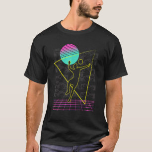 Volleyball Retro Vintage 80s Style Beach Player Va T-Shirt