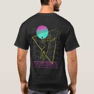 Volleyball Retro Vintage 80s Style Beach Player Va T-Shirt