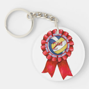 Volleyball Ribbons 2nd Key Ring