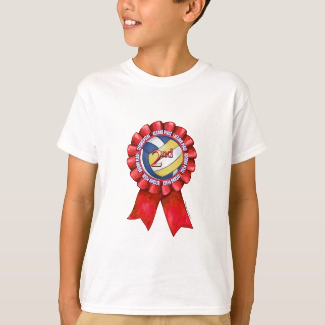 Volleyball Ribbons 2nd T-Shirt (Front)