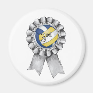 Volleyball Ribbons 3rd Magnet