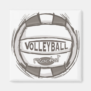 Volleyball Rocks Magnet