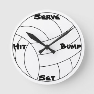 Volleyball Round Clock