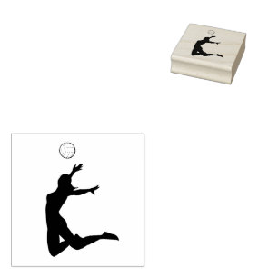 volleyball  rubber stamp