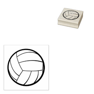  volleyball  rubber stamp