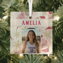 Volleyball Santa Hat Name Photo Christmas