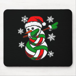 Volleyball Santa Hat Snowman Xmas Funny Volleyball Mouse Mat