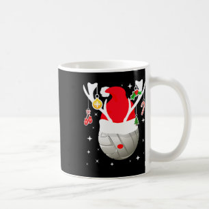 Volleyball Santa Reindeer Christmas Pajama Xmas Pj Coffee Mug
