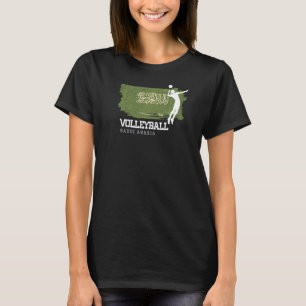 Volleyball Saudi Arabia Flag Girls Volleyball Wome T-Shirt