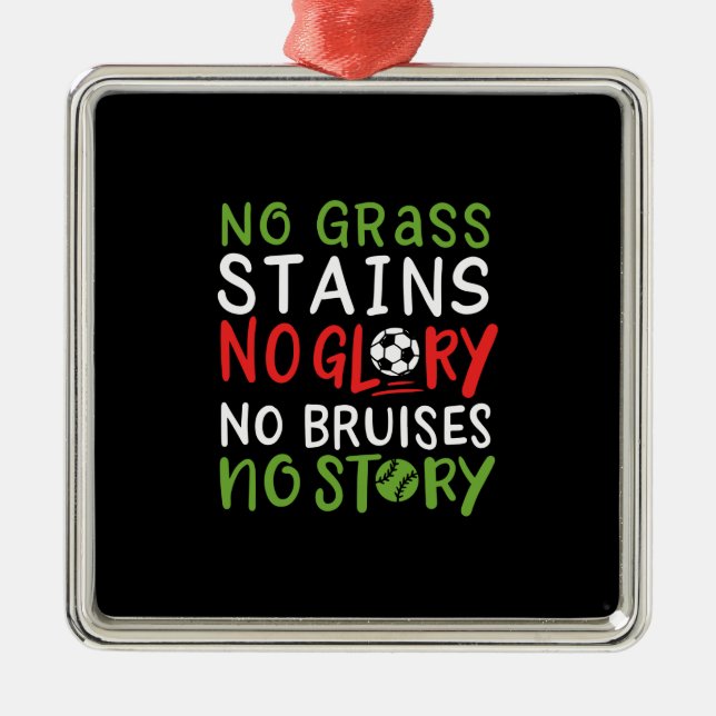 Volleyball Saying Metal Tree Decoration (Front)