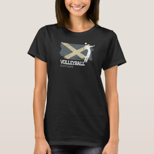 Volleyball Scotland Flag Girls Volleyball Women T-Shirt