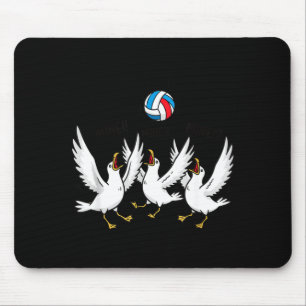 Volleyball Seagulls Funny Beach Srts Mouse Mat