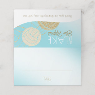 Volleyball Seating Card