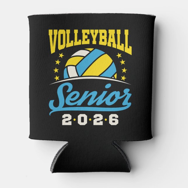 Volleyball Senior 2026  Can Cooler (Front)