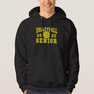 Volleyball Senior Night Volleyball Senior 2025 Gra Hoodie