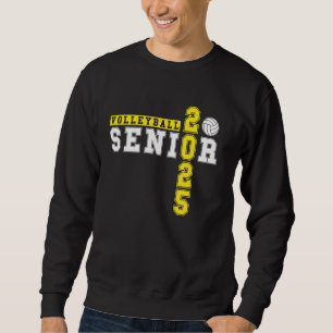 Volleyball Senior Night Volleyball Senior 2025 Gra Sweatshirt