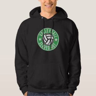 Volleyball Served Hot For Ace Players Hoodie