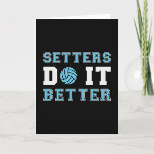 Volleyball Setters Do It Better Volleyball Player Card