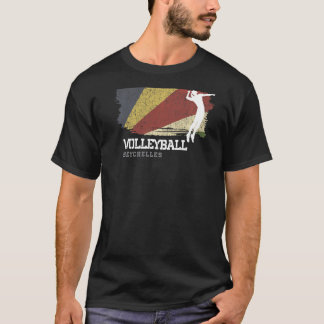 Volleyball Seychelles Flag Girls Volleyball Women T-Shirt