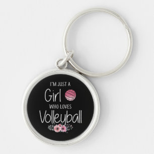 Volleyball Shirt For Girls Teens Women Cute Key Ring