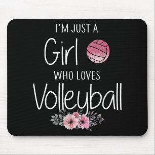 Volleyball Shirt For Girls Teens Women Cute Mouse Mat
