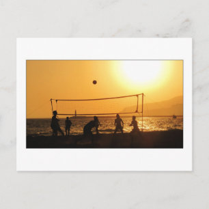 Volleyball Silhouette Postcard