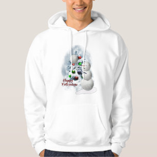 Volleyball Snowman Christmas Hoodie