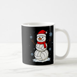 Volleyball Snowman Merry Christmas Funny Srts Xmas Coffee Mug