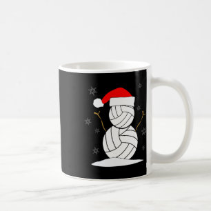Volleyball Snowman Xmas Coffee Mug