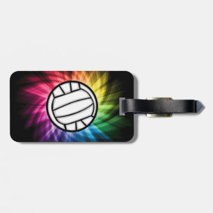 Volleyball; Spectrum Luggage Tag