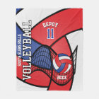 Volleyball Sport in Red, White and Blue - Custom04