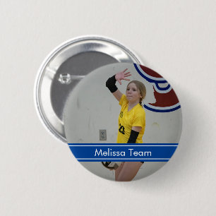 Volleyball Sport Photo  6 Cm Round Badge