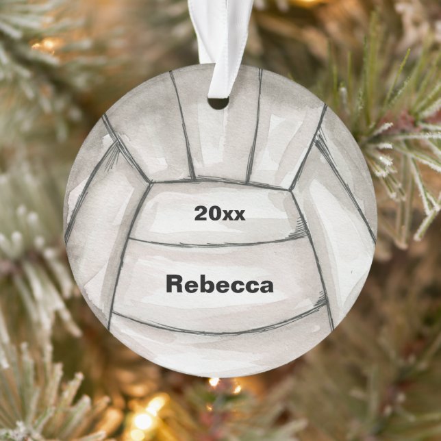 Volleyball sport player personalised Christmas Ornament (Tree)