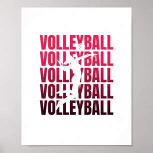 Volleyball Sports Coach Team Player Gifts Poster