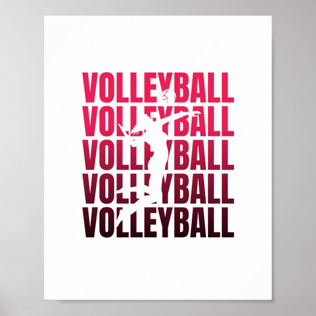 Volleyball Sports | Coach Team Player Gifts Poster (Front)
