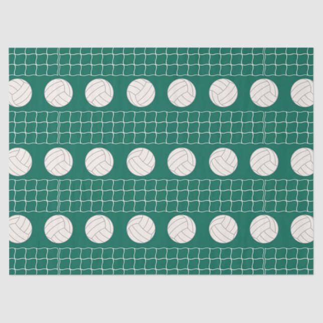 Volleyball sports pattern party tissue paper (Front)