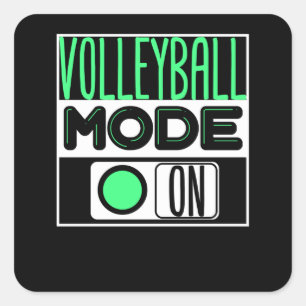 Volleyball Square Sticker