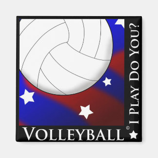 Volleyball Stars & Stripes Magnet