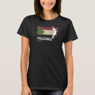 Volleyball Sudan Flag Girls Volleyball Women T-Shirt