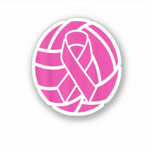 Volleyball T Breast Cancer Volleyball Pink Ribbon