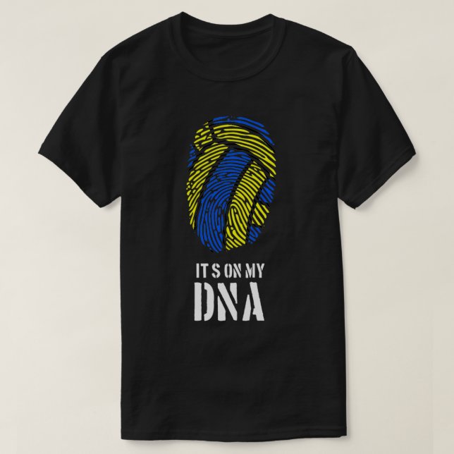 Volleyball T Itx27s in my DNA fingerprint sports g T-Shirt (Design Front)