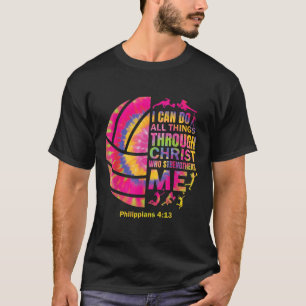 Volleyball T Shirt Teen Girls Women Christian Chri