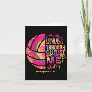 Volleyball T Shirt Teen Girls Women Christian Chri Card