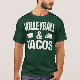 Volleyball Tacos Funny Vintage Volleyball Fan Play T-Shirt