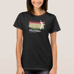 Volleyball Tajikistan Flag Girls Volleyball Women T-Shirt