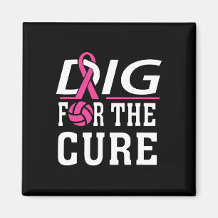 Volleyball Team Breast Cancer Awareness  Magnet