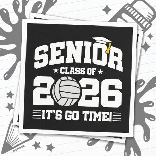 Volleyball Team Class 2026 Graduation Senior 2026 Napkin